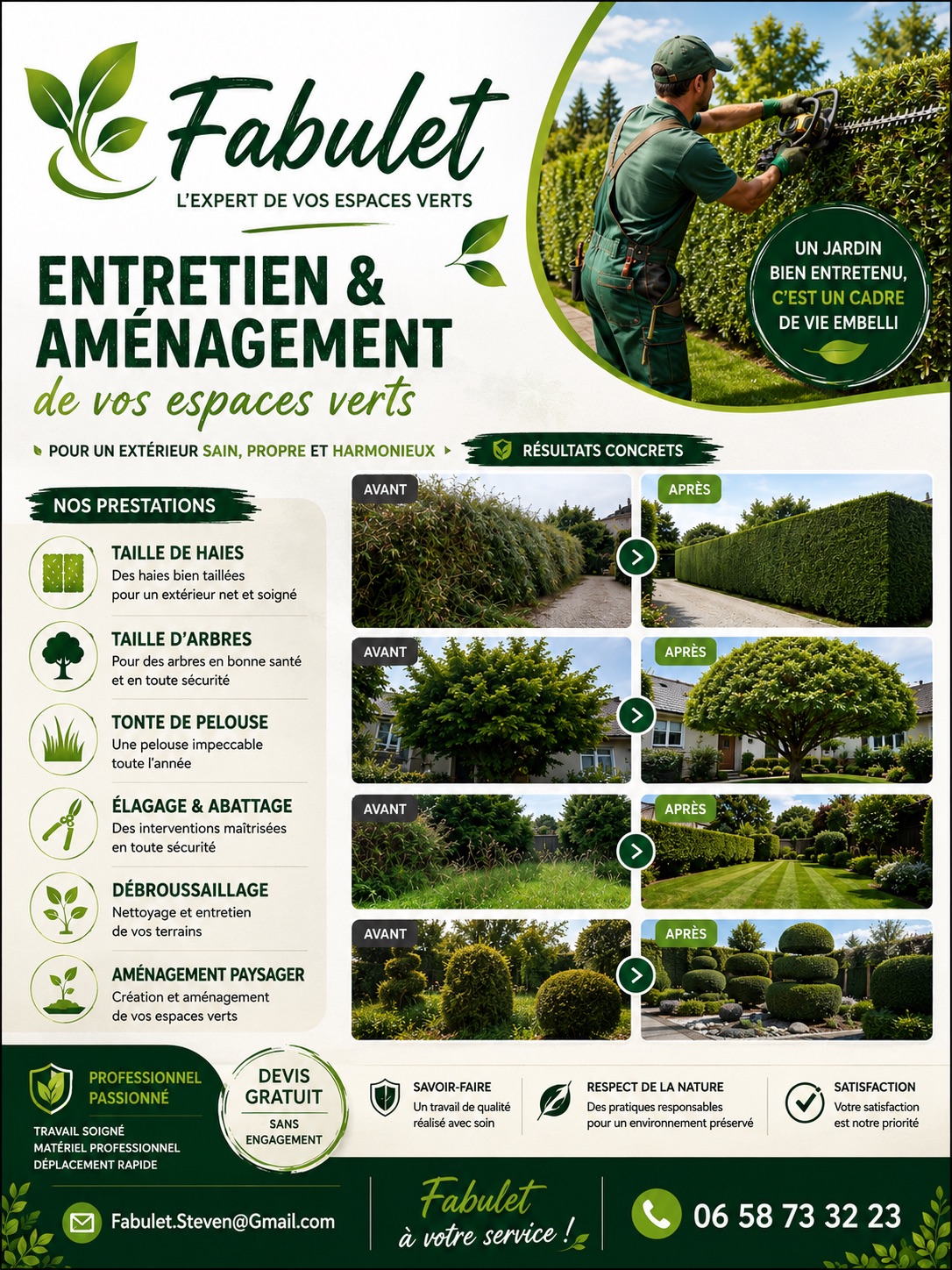 Aménagement de jardin